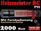 Preview: Infrarotstrahler 2000 Heizmeister Professionell RC IP65 Black mit Fernbedienung